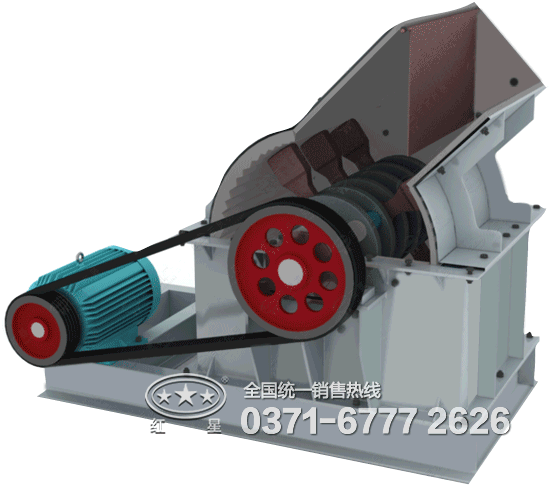 錘式破碎機3d結構工作原理